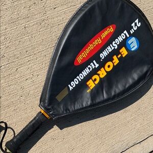 E-Force Racquetball Racket with Yellow Strings